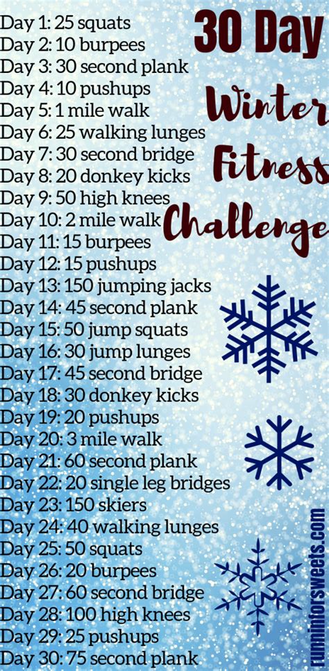 WINTER WORKOUT CHALLENGE .